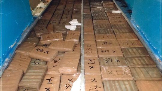 10 000 kg kokainy zarekwirowano w zaledwie rok