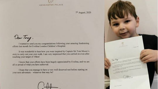 Księżna Kate napisała list do 5-lata