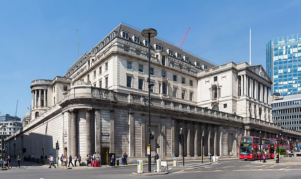 Bank Anglii podniósł stopę procentową do najwyższego poziomu od 15 lat