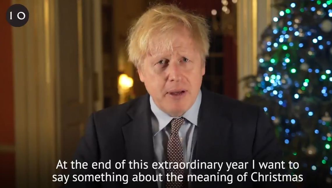 Bożonarodzeniowe życzenia premiera Borisa Johnsona