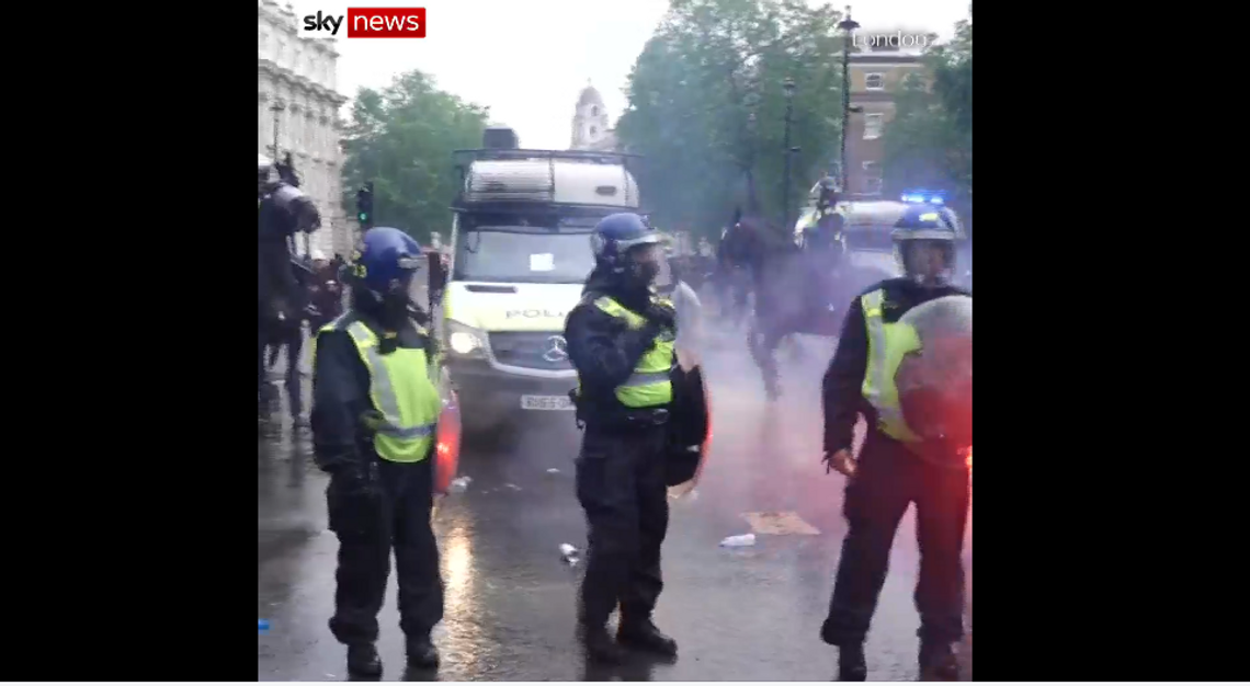 Londyn: 10 policjantów rannych po ataku protestujących