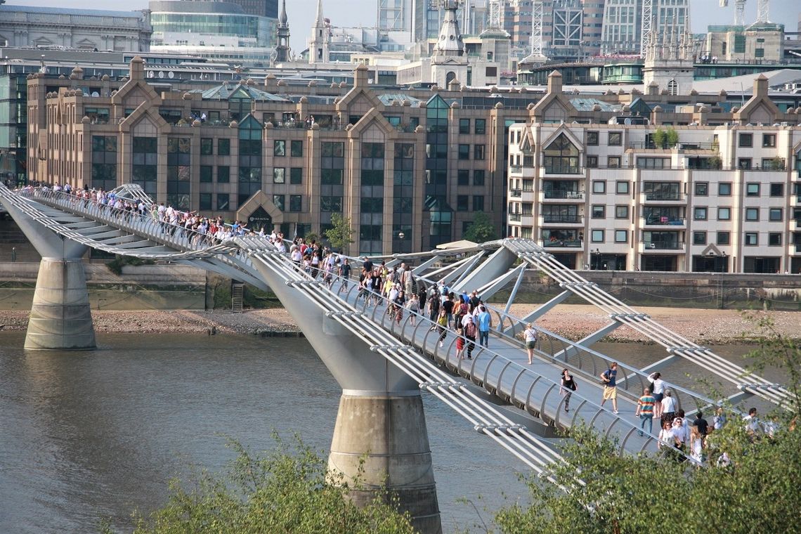 Millennium Bridge zamknięty na trzy tygodnie