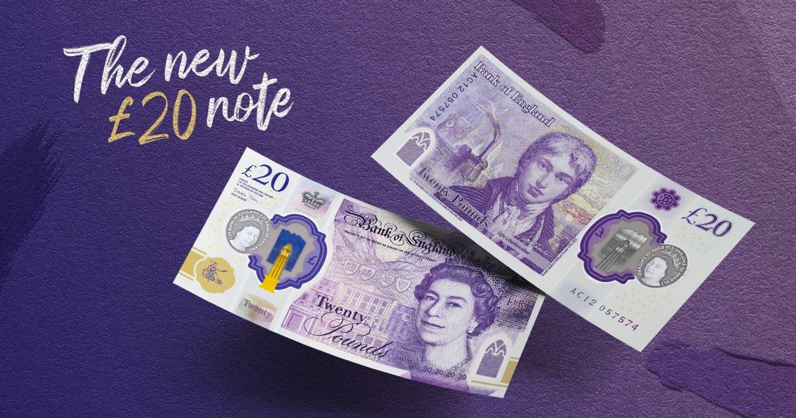 Nowy banknot 20-funtowy już w obiegu