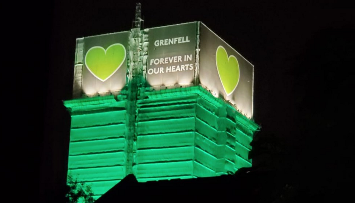 Obchody 3 rocznicy pożaru Grenfell Tower - głównie online