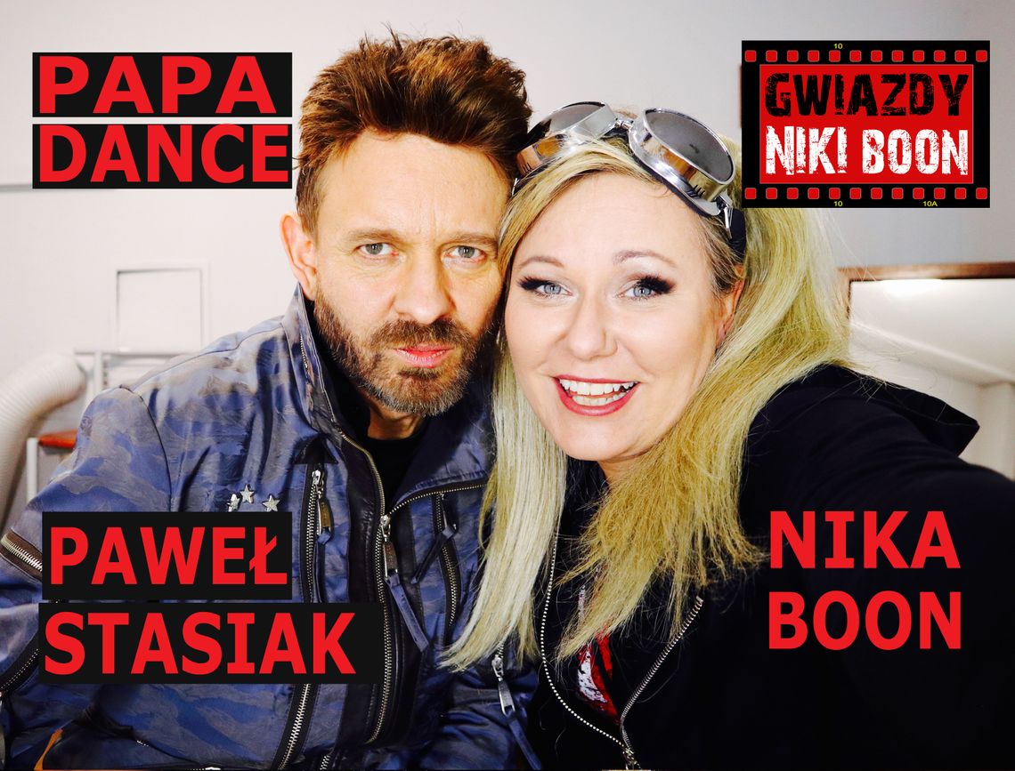 Pawłem Stasiak wokalista Papa Dance w Gwiazdach Niki Boon