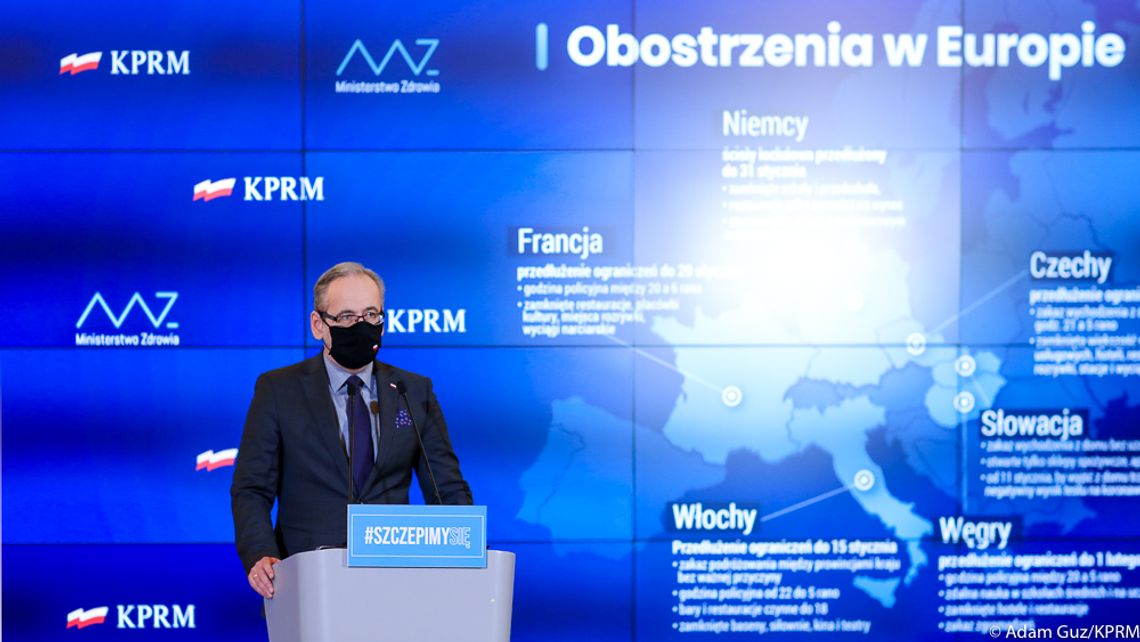 Polska: Obecne obostrzenia wprowadzane w wyniku pandemii przedłużone do 31 stycznia