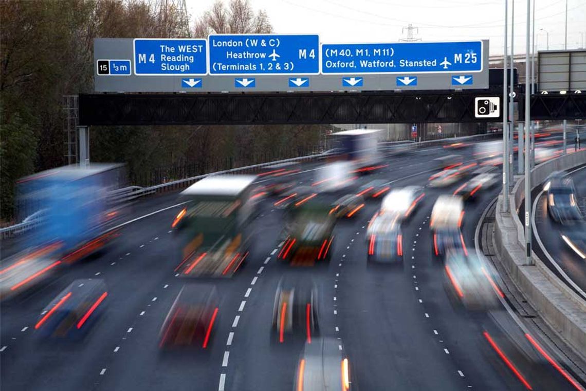 Zamknięta będzie autostradowa obwodnica Londynu M25 między zjazdami 10 i 11
