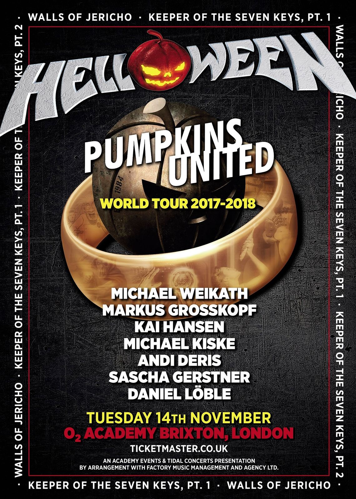 Helloween w Londynie w ramach trasy Pumpkins United