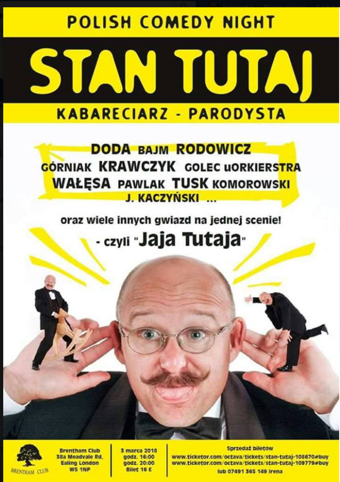 Polish Comedy Night -Stan Tutaj( Kabareciarz-Parodysta)-EALING