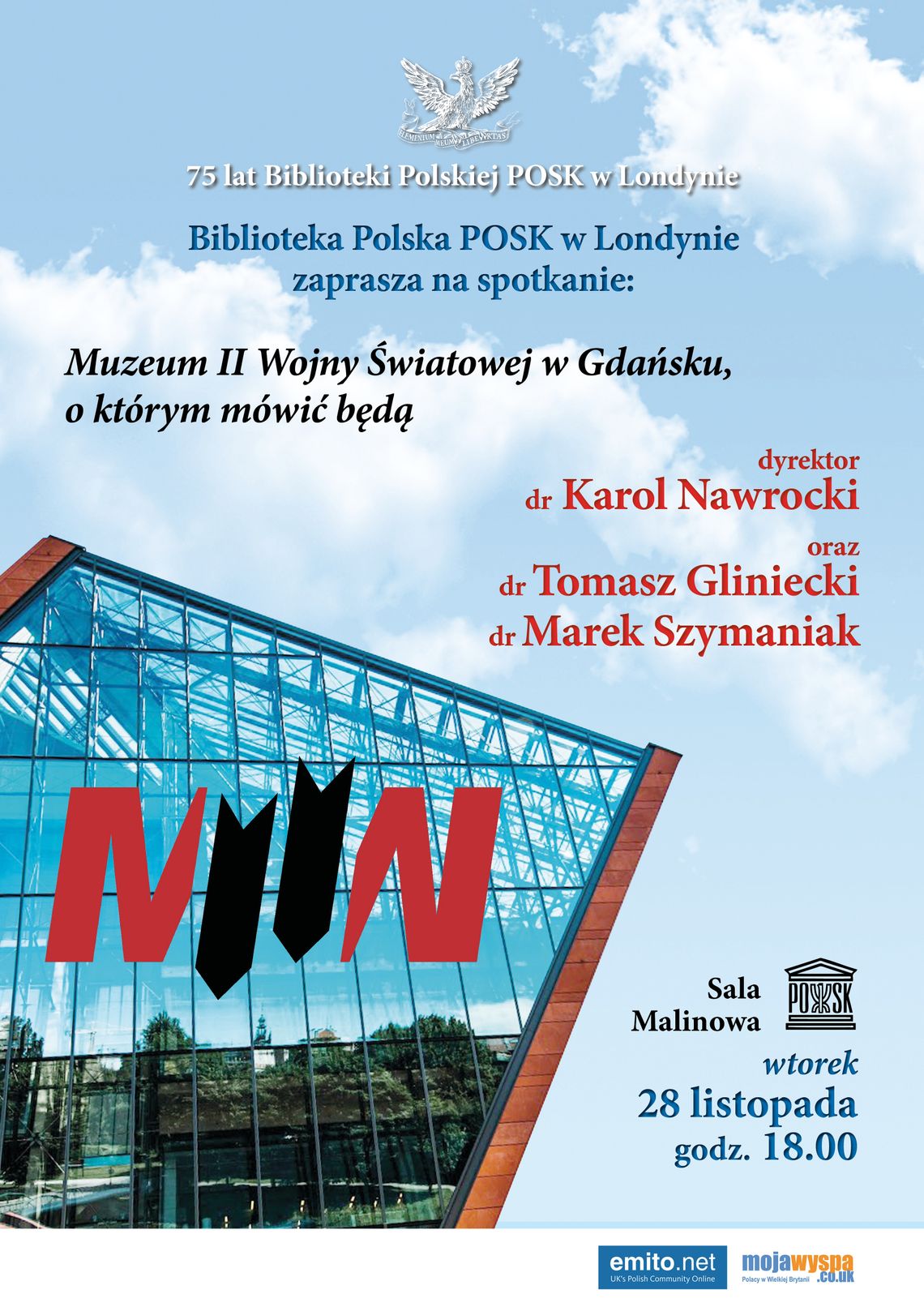 Spotkanie na temat Muzeum II Wojny Światowej w Gdańsku 